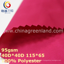 Tecido de poliéster de poliéster de sarja leve para têxteis (GLLML349)